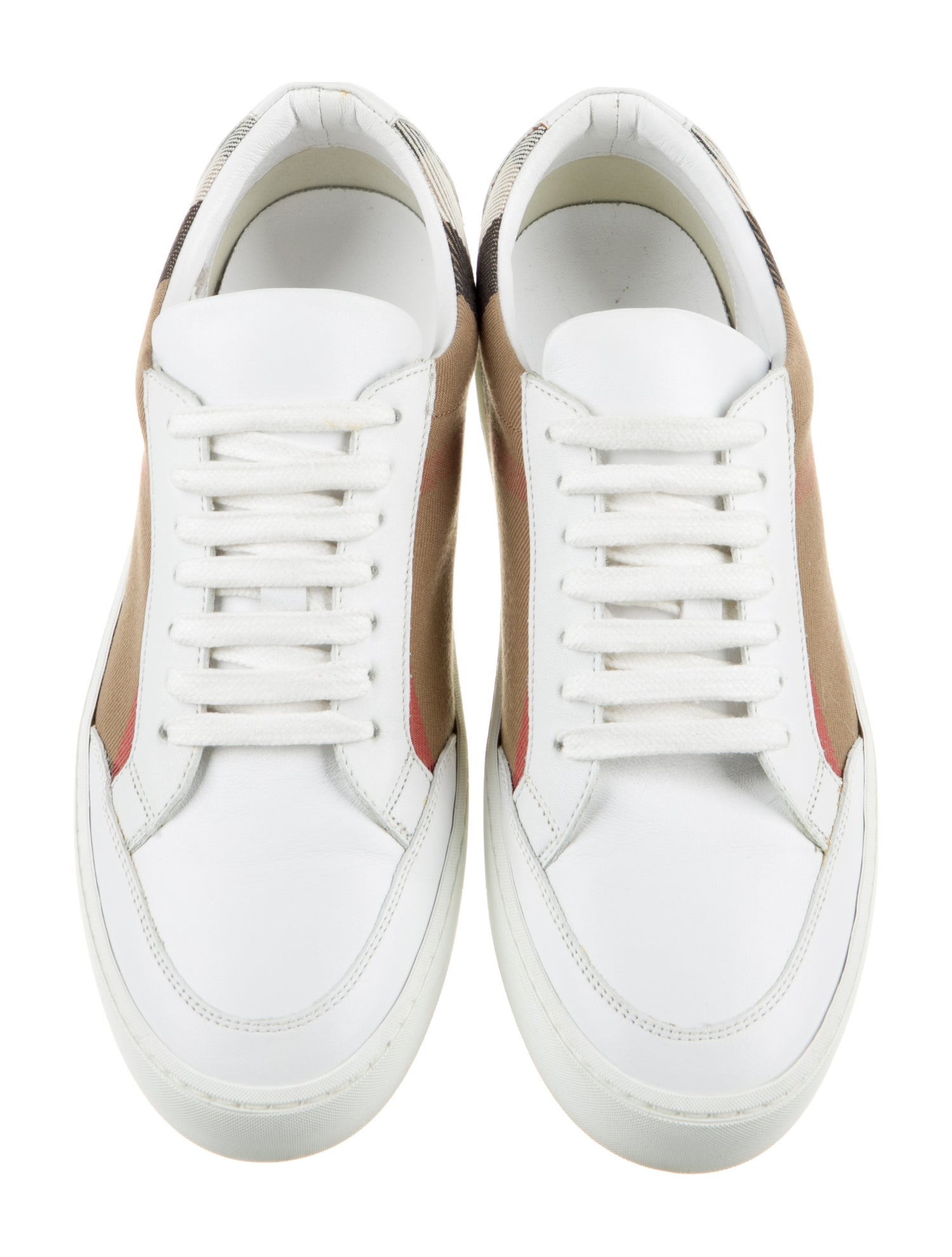 Burberry Leather Printed Sneakers